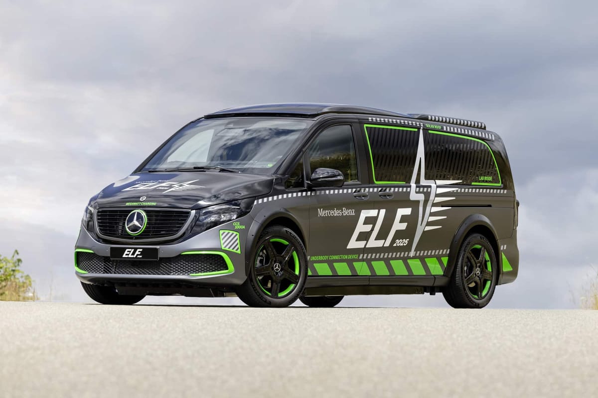 Mercedes ELF: el laboratorio rodante que recarga 400 km en 5 minutos