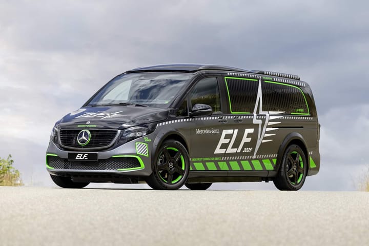 Mercedes ELF: el laboratorio rodante que recarga 400 km en 5 minutos