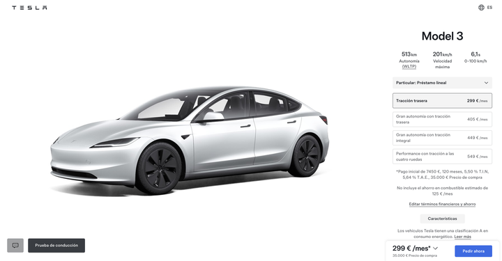 Tesla extiende el programa Boost 2.0 hasta diciembre: el Model 3 desde 25.000 €